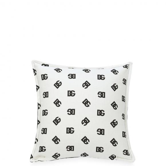 Dolce & Gabbana Casa DG Logo Canvas Cushion 057