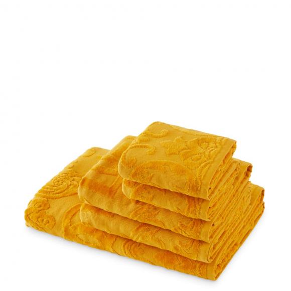 Dolce & Gabbana Casa Crosswise 5 Piece Towel Set Yellow