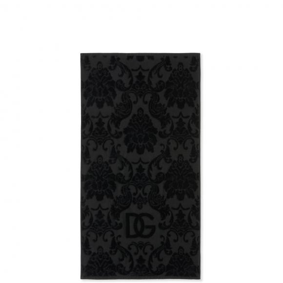 Dolce & Gabbana Casa Crosswise 5 Piece Towel Set Black