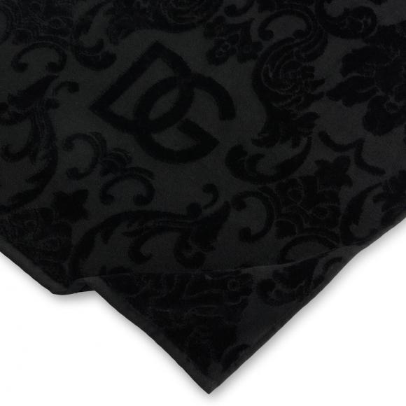 Dolce & Gabbana Casa Crosswise 5 Piece Towel Set Black