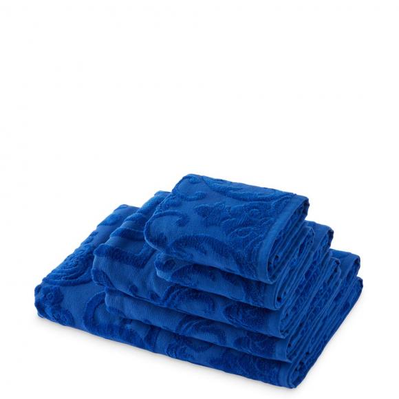 Dolce & Gabbana Casa Crosswise 5 Piece Towel Set Blue