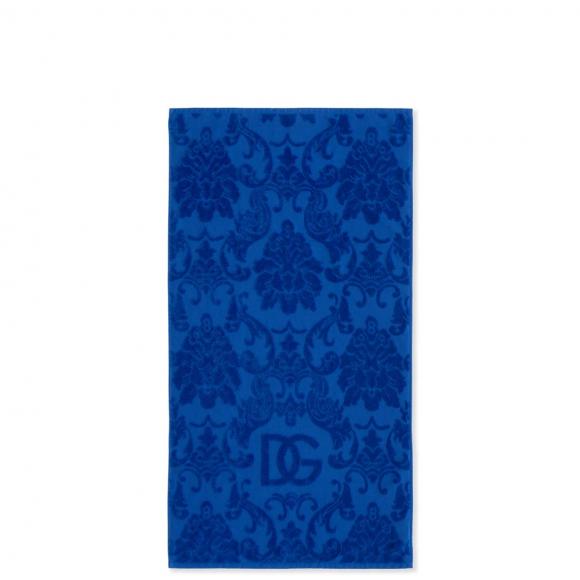 Dolce & Gabbana Casa Crosswise 5 Piece Towel Set Blue