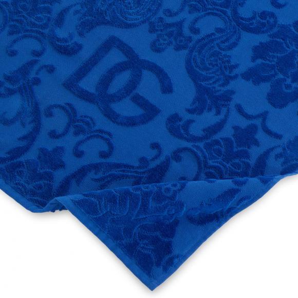 Dolce & Gabbana Casa Crosswise 5 Piece Towel Set Blue