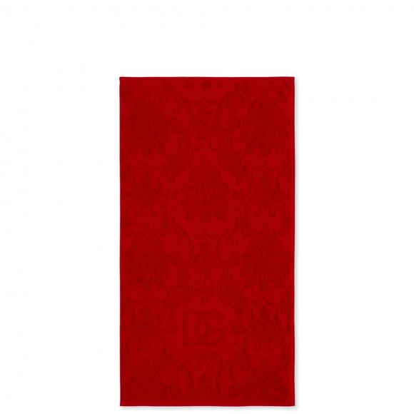 Dolce & Gabbana Casa Crosswise 5 Piece Towel Set Red