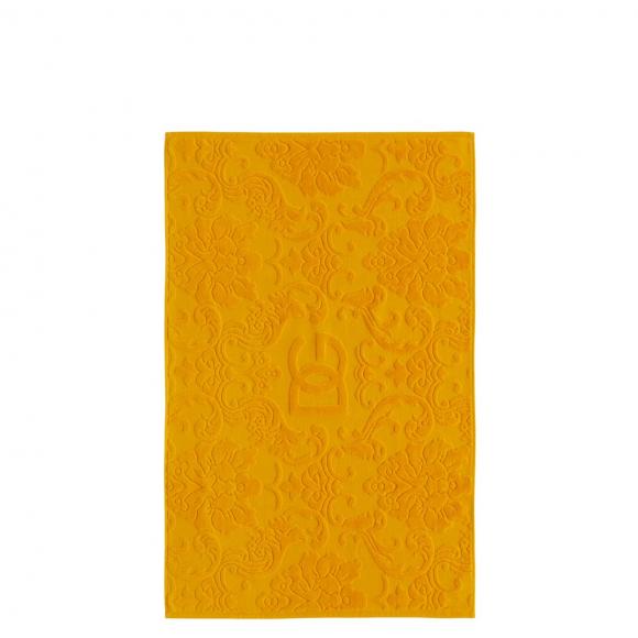 Dolce & Gabbana Casa Crosswise Jacquard Bath Mat Yellow