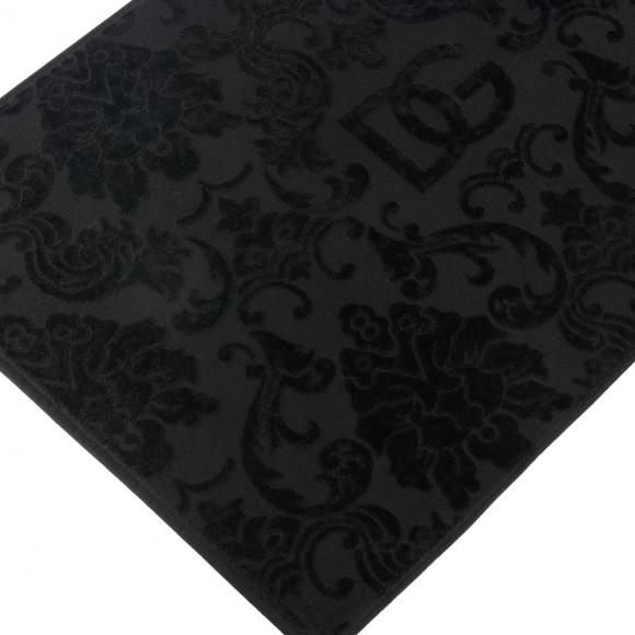 Dolce & Gabbana Casa Crosswise Jacquard Bath Mat Black
