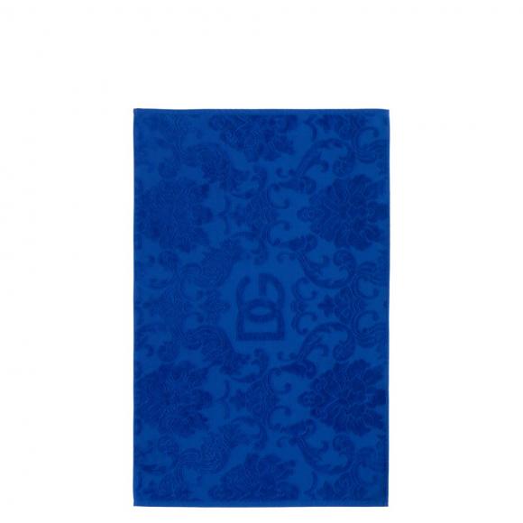 Dolce & Gabbana Casa Crosswise Jacquard Bath Mat Blue