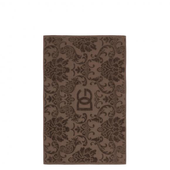Dolce & Gabbana Casa Crosswise Jacquard Bath Mat Brown