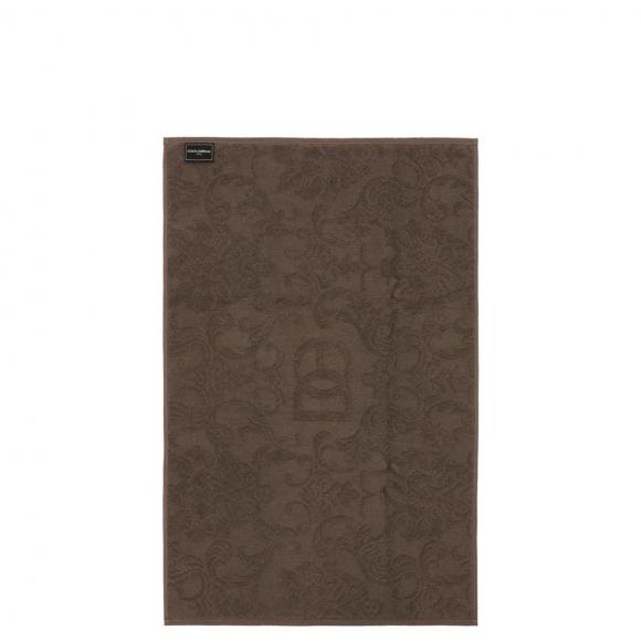 Dolce & Gabbana Casa Crosswise Jacquard Bath Mat Brown