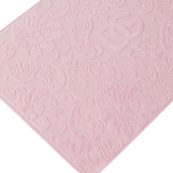 Dolce & Gabbana Casa Crosswise Jacquard Bath Mat Pink