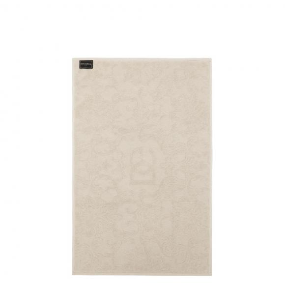 Dolce & Gabbana Casa Crosswise Jacquard Bath Mat Beige