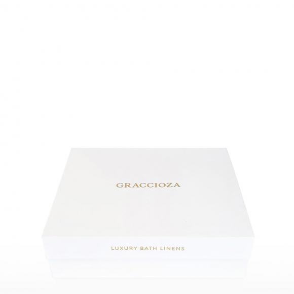 Graccioza Bee Waffle Hooded Bath Robe