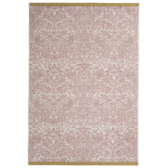 William Morris At Home Strawberry Thief Towel Plaster Pink