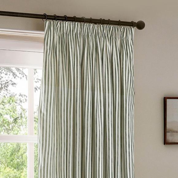 Yard Hebden Forest Striped Curtains with Header Tape