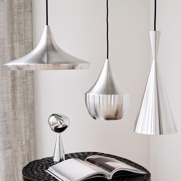 Tom Dixon Beat LED Wide Pendant Unbeaten Aluminium