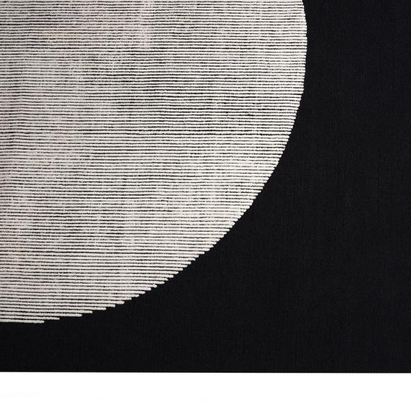 Tom Dixon Disc Rug Black & White