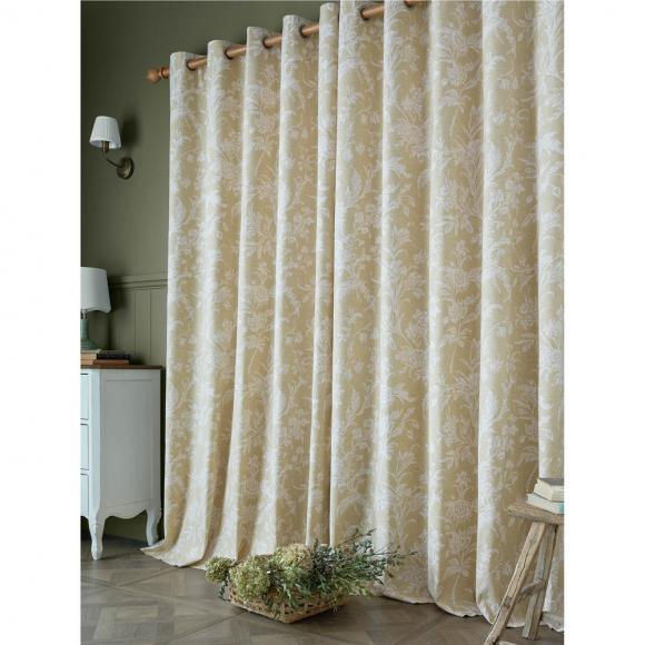 Laura Ashley Lloyd Caramel Eyelet Curtains