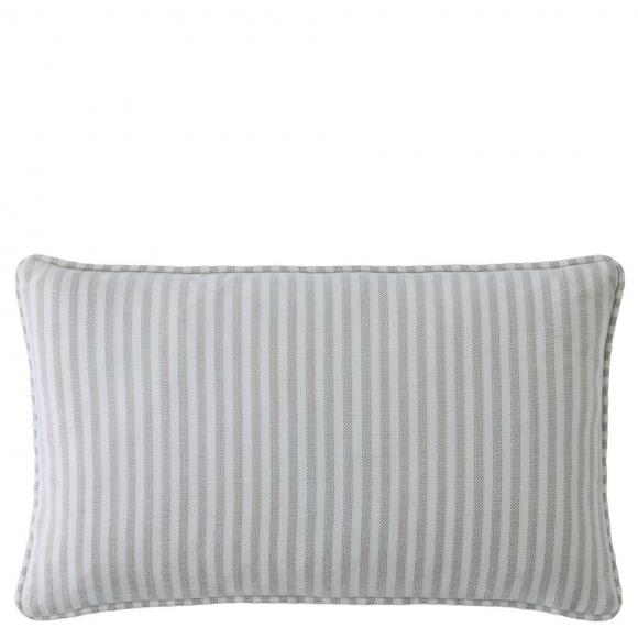 Laura Ashley Cornish Chenille Stripe Cushion Natural