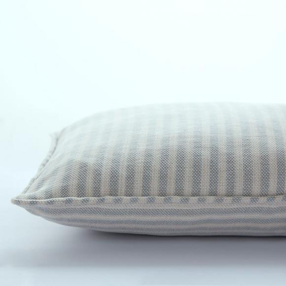 Laura Ashley Cornish Chenille Stripe Cushion Slate Blue