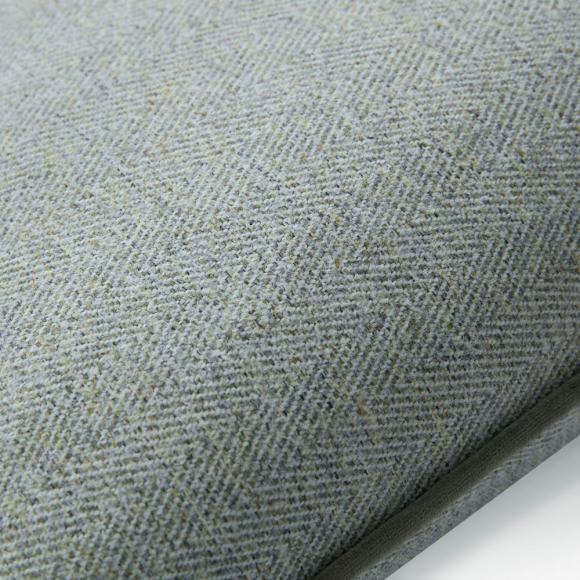 Laura Ashley Milbourne Herringbone Cushion Grey Sage