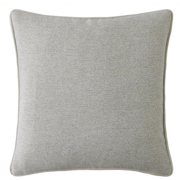 Laura Ashley Milbourne Herringbone Cushion Truffle - Natural