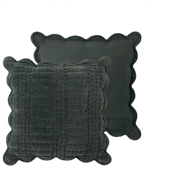 Laura Ashley Scalloped Cushion Pine Green