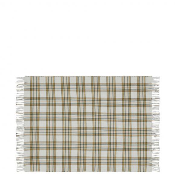 Laura Ashley Padbury Check Throw Olive