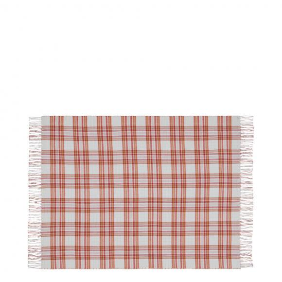 Laura Ashley Padbury Check Throw Russet