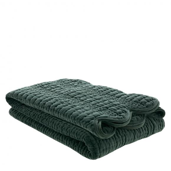 Laura Ashley Scalloped Bedspread Pine Green