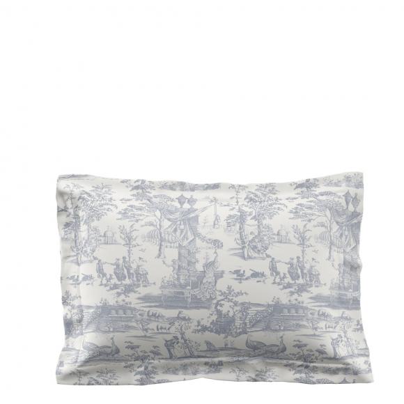 Laura Ashley Braysmith Toile Chambray Blue Duvet Cover Set