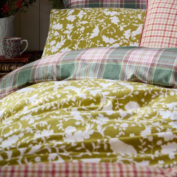 Laura Ashley Litton Olive Green Duvet Cover Set