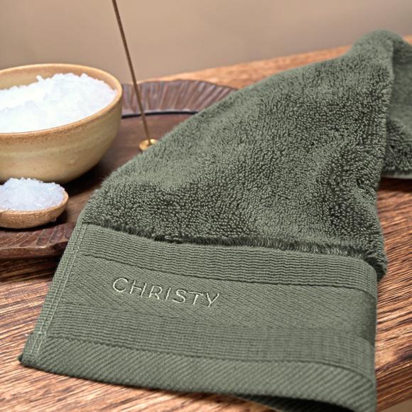 Christy Signature Turkish Cotton Towel Forest Green