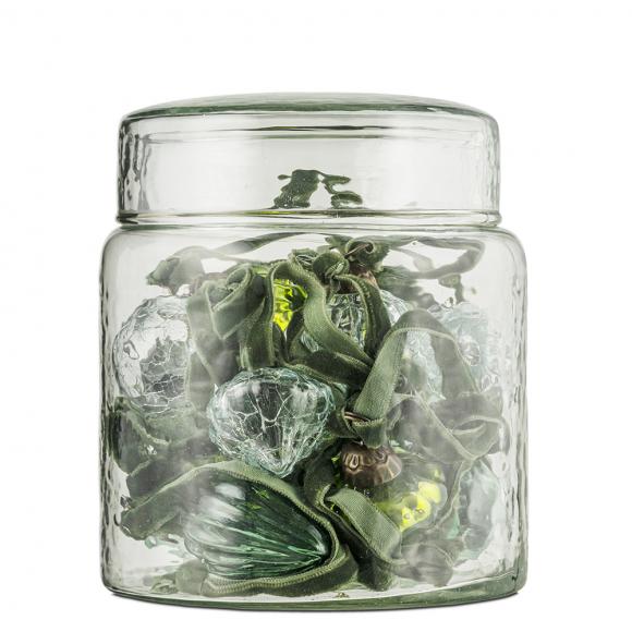 Nkuku Adisa Bauble Jar - Mixed Green & Clear - Set of 16 