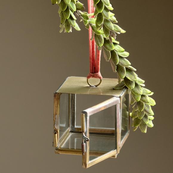 Nkuku Tiny Kiko Box Decoration - Brass (Set of 2)