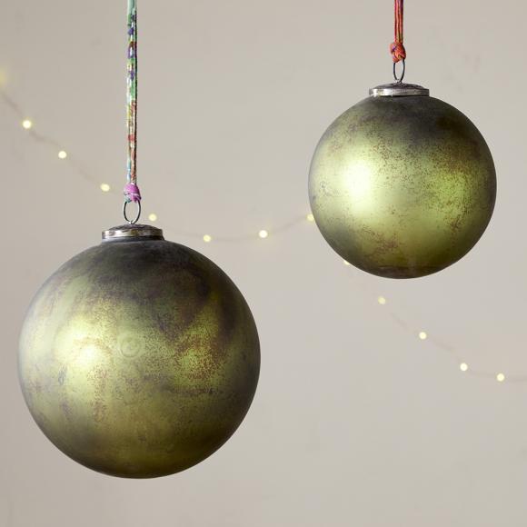 Nkuku Oko Giant Bauble - Matt Green
