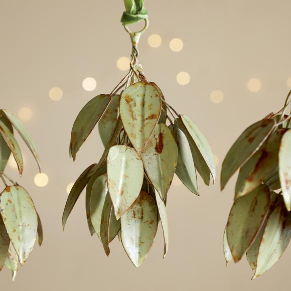 Nkuku Geeti Baubles - Soft Green (Set of 4)