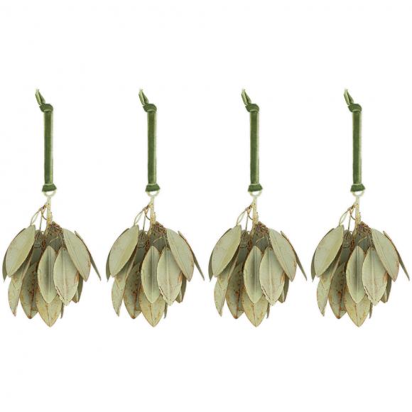 Nkuku Geeti Baubles - Soft Green (Set of 4)