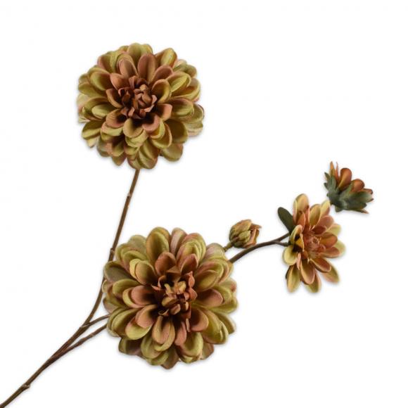 Silk-Ka DAHLIA SPRAY Green 70cm