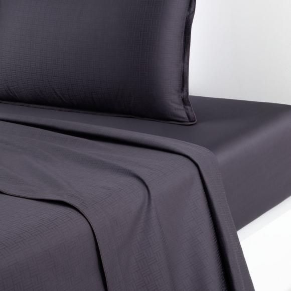 Boss Home Lattice Carbon Fitted Sheet