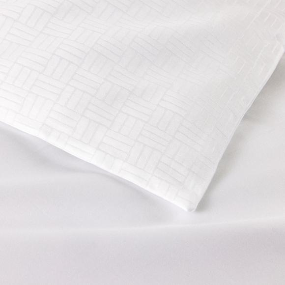 Boss Home Lattice Milk Duvet Cover
