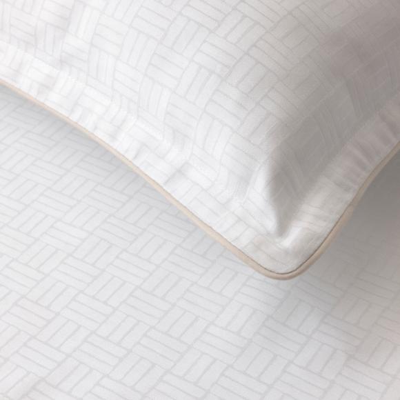 Boss Home Lattice Milk Duvet Cover