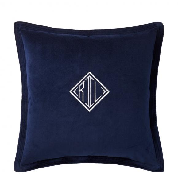 Ralph Lauren Home C Velvet Cushion Cover Navy