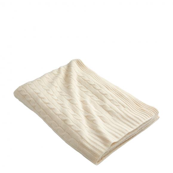 Ralph Lauren Home RL Cable Throw Cream