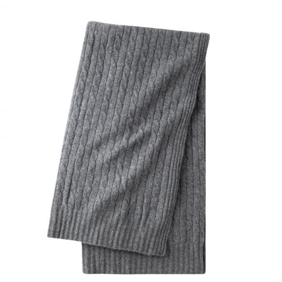 Ralph Lauren Home RL Cable Throw Modern Charcoal