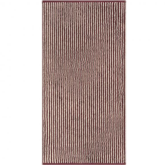 Cawo Two Tone Stripe Bordeaux 23