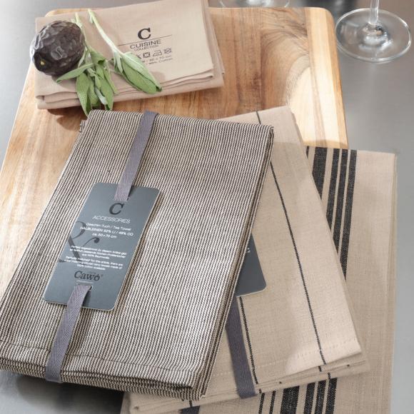 Cawo Accent Linen Rich Tea Towel 30