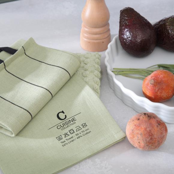 Cawo Accent Linen Rich Tea Towel 40