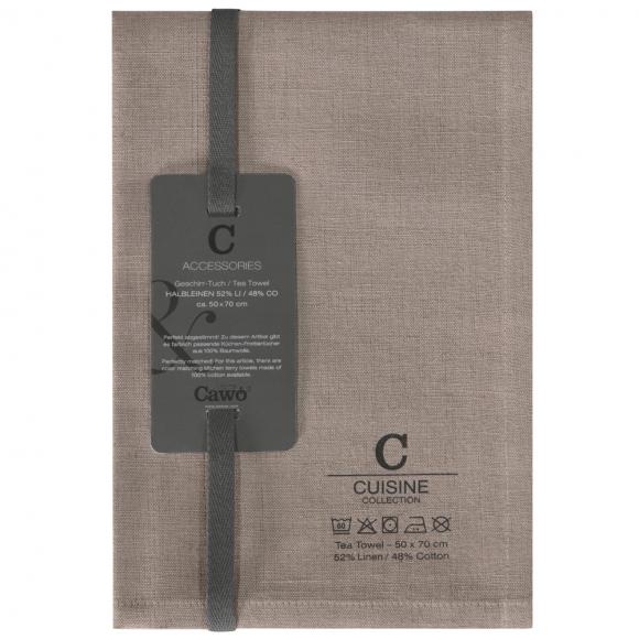 Cawo Plain Linen Rich Tea Towel 33