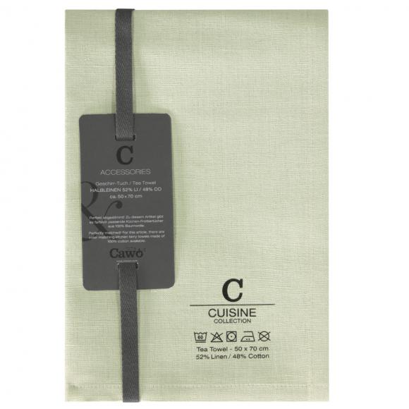 Cawo Plain Linen Rich Tea Towel 40