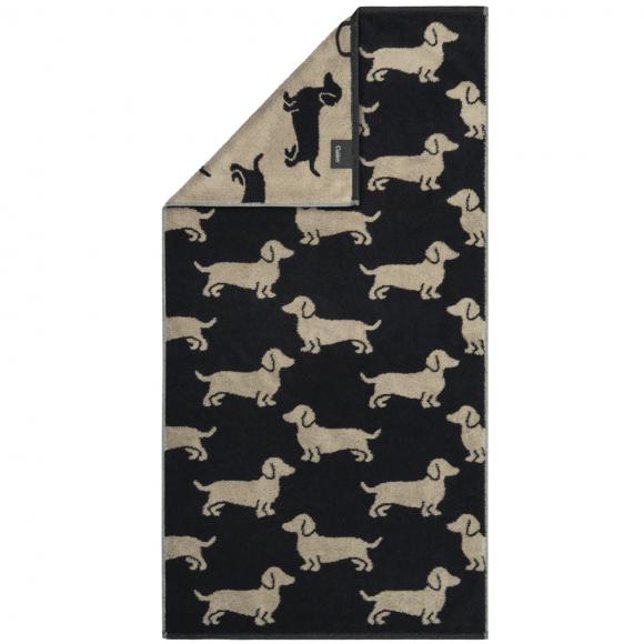 Cawo The Dogs Towel Black / Beige